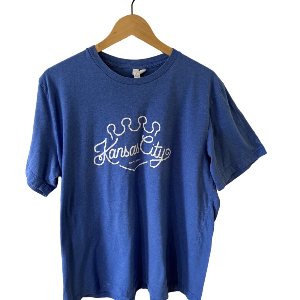 Bella Canvas Blue Kansas City Short Sleeve Tee